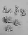 Michael Hensley Drawings, Figure Groups 43